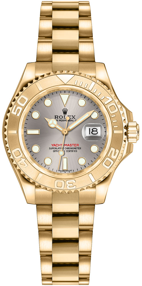 Rolex Yacht-Master Self winding Automatic Chronometer Grey Ladies Watch 169628-GRY 
