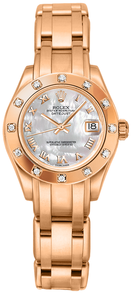 Rolex Pearlmaster Self winding Automatic White Ladies Watch 80315-MOP 