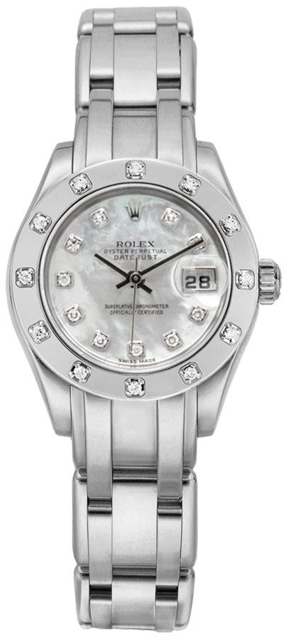Rolex Pearlmaster Self winding Automatic White Ladies Watch 80319-MOPDP 