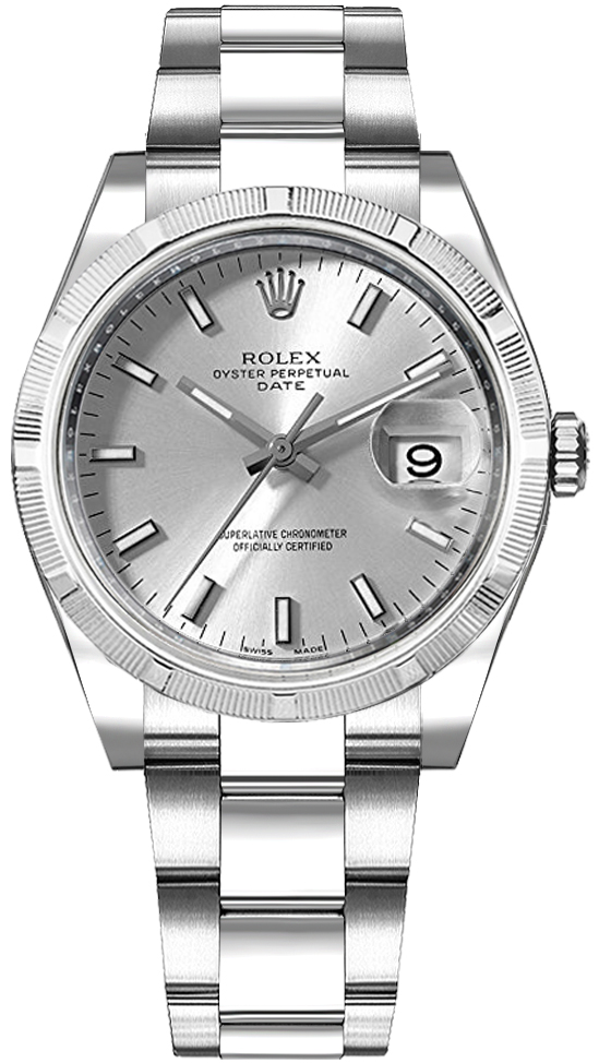 Rolex Oyster Perpetual Self winding Automatic Silver Ladies Watch 115210-SLVSO 