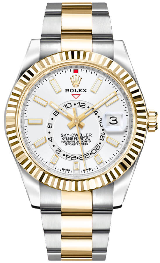 Rolex Sky-Dweller Self winding Automatic White Mens Watch 326933-0009 