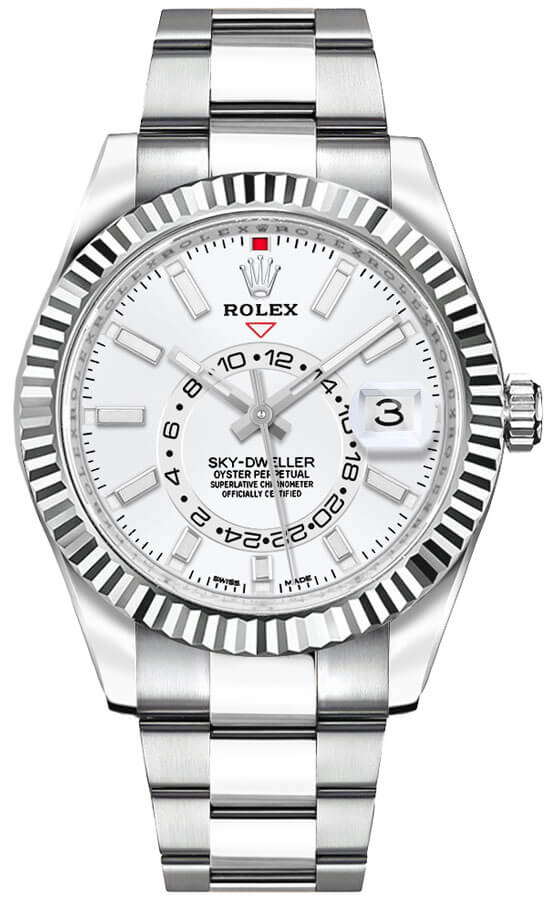 Rolex Sky-Dweller Self winding Automatic White Watch 326934-0001-SD 