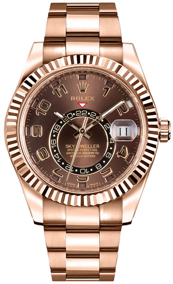 Rolex Sky-Dweller Self winding Automatic Brown Mens Watch 326935-0003 