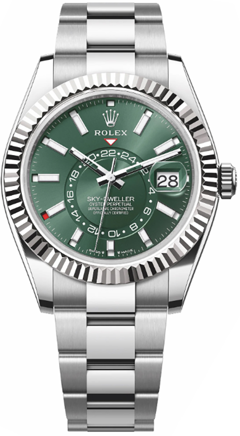 Rolex Sky-Dweller Self Winding Automatic Green Mens Watch 336934-0001 