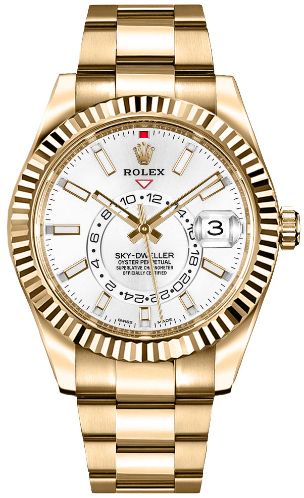 Rolex Sky-Dweller Self Winding Automatic White Mens Watch 326938-0005 