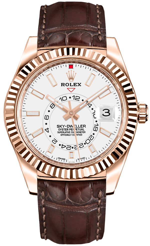 Rolex Sky-Dweller Self winding Automatic White Mens Watch 326135-0006 