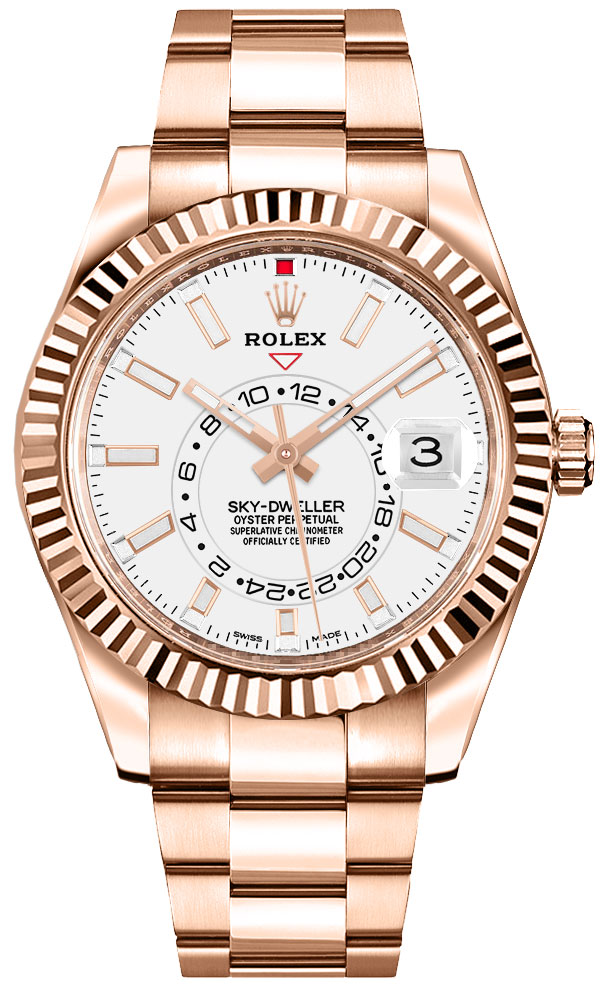 Rolex Sky-Dweller Self winding Automatic White Mens Watch 326935-0005 