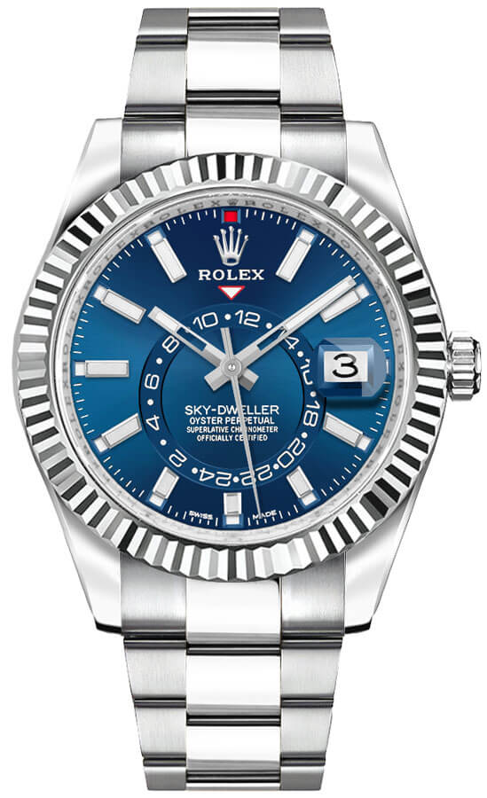 Rolex Sky-Dweller Self winding Automatic Blue Mens Watch 326934-0003-S 