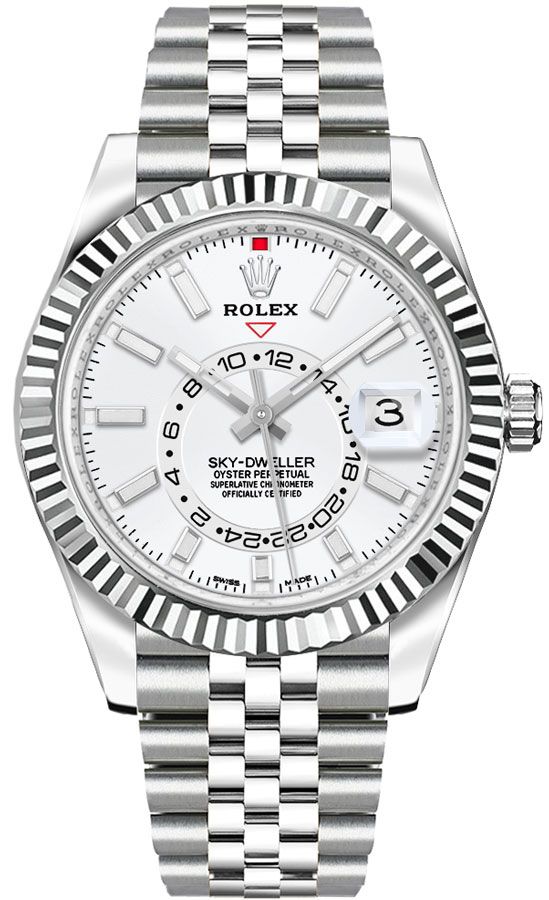 Rolex Sky-Dweller Self winding Automatic White Mens Watch 326934-0002 