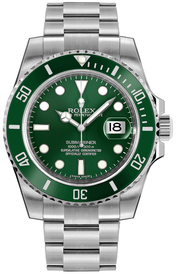 Rolex Submariner Self winding Automatic Green Mens Watch 116610LV-0002 