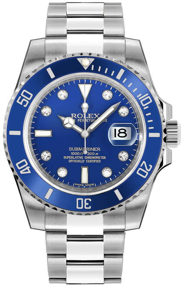 Rolex Submariner Self winding Automatic Blue Mens Watch 116619LB-0002 