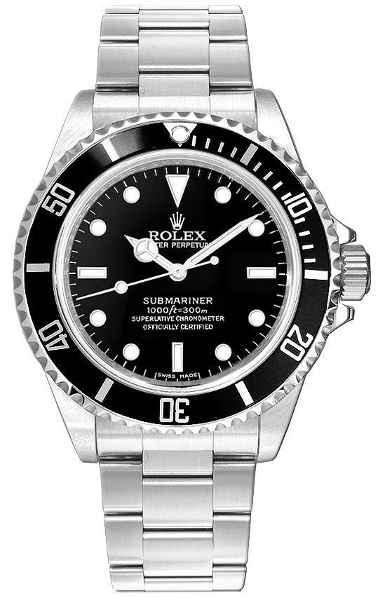 Rolex Submariner Self winding Automatic Black Mens Watch 14060M 
