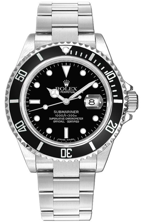 Rolex Submariner Self winding Automatic Black Mens Watch 16610 