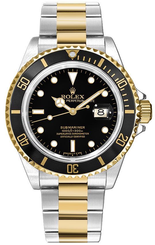 Rolex Submariner Self winding Automatic Black Mens Watch 16613LN 