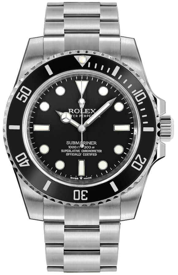 Rolex Submariner Self winding Automatic Black Mens Watch 124060-0001-C 