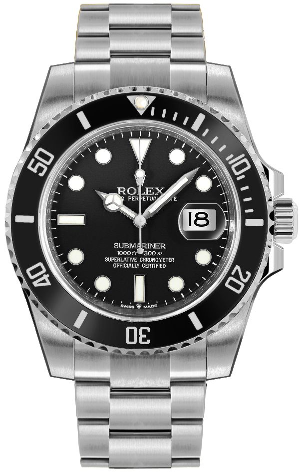 Rolex Submariner Self winding Automatic Black Mens Watch 126610LN-0001-S 