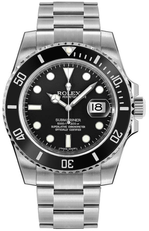 Rolex Submariner Self winding Automatic Black Mens Watch 116610LN-0001 