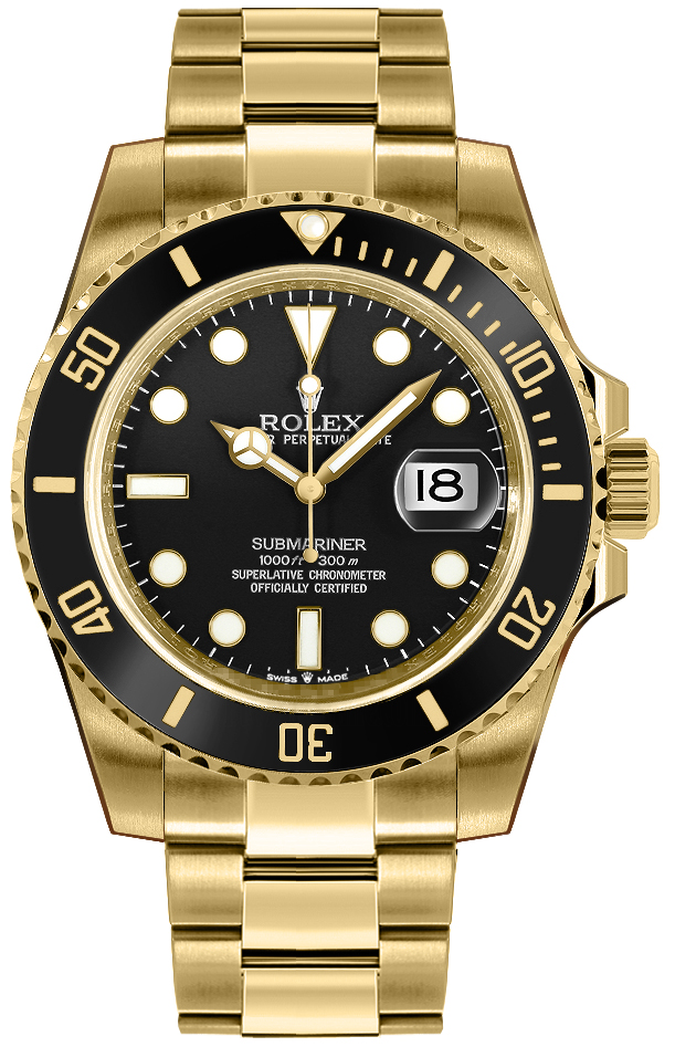 Rolex Submariner Self winding Automatic Black Mens Watch 126618LN-0002 