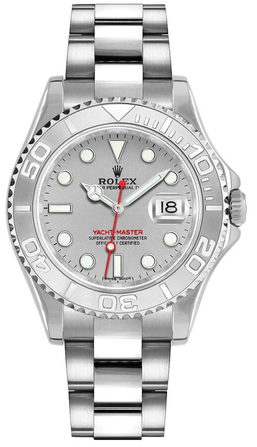Rolex Yacht-Master Self winding Automatic Silver Ladies Watch 168622-0004-SD 