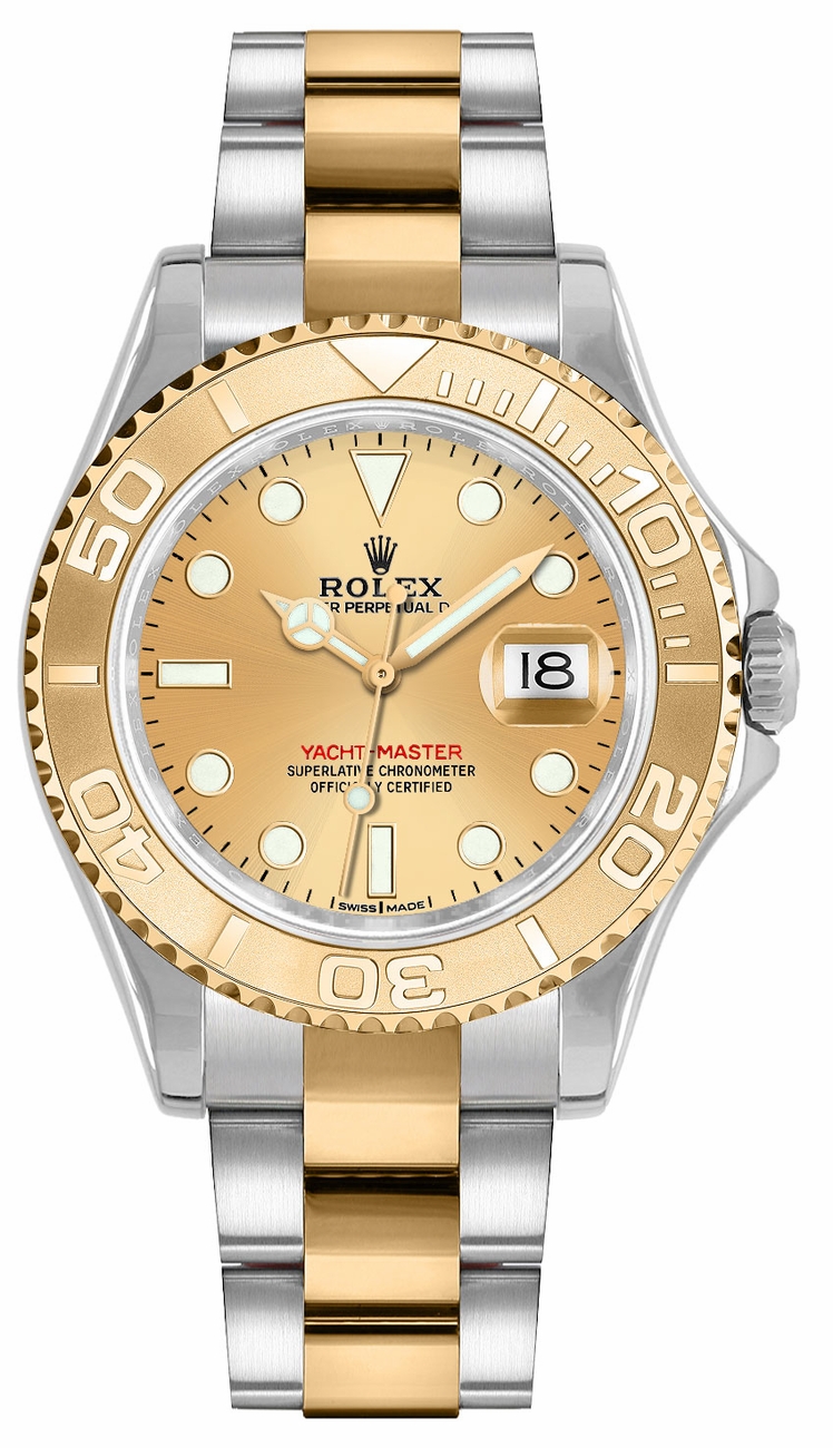 Rolex Yacht-Master Self winding Automatic Champagne Watch 168623 