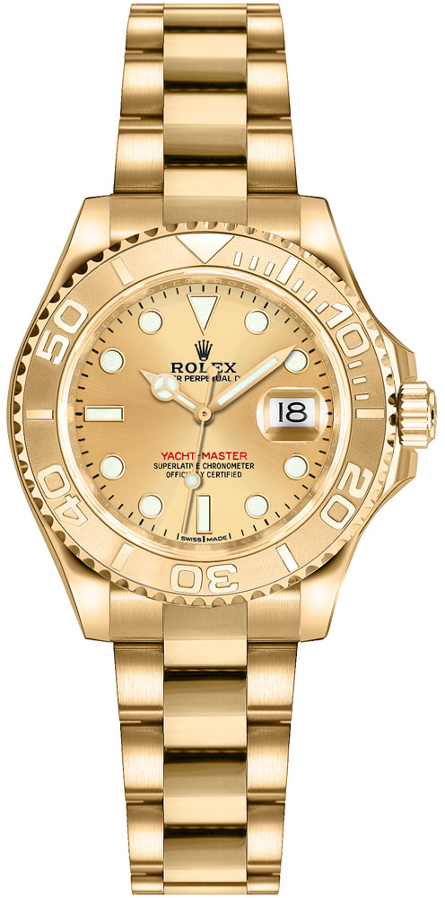 Rolex Yacht-Master Self winding Automatic Chronometer Champagne Watch 169628 