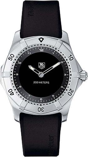 Tag Heuer 2000 Battery Operated Quartz Black Watch WK111A-FT8002 