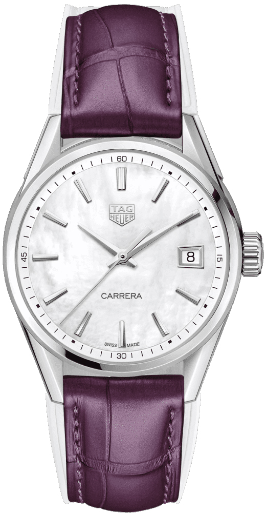 Tag Heuer Carrera Battery Operated Quartz White Ladies Watch WBK1311.FC8261 