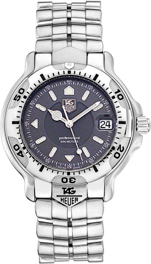 Tag Heuer 6000 Battery Operated Quartz Grey Mens Watch WH1112.BA0675 