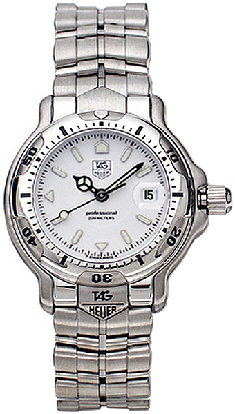 Tag Heuer 6000 Battery Operated Quartz White Ladies Watch WH1311-BA0677 