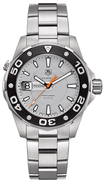 Tag Heuer Aquaracer Battery Operated Quartz Silver Mens Watch WAJ1111-BA0870 