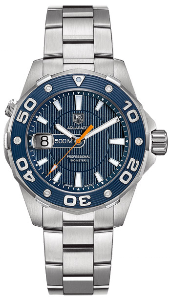 Tag Heuer Aquaracer Battery Operated Quartz Blue Mens Watch WAJ1112-BA0870 