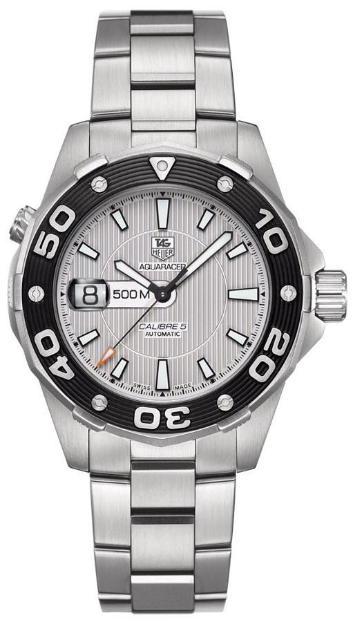 Tag Heuer Aquaracer Self winding Automatic Silver Mens Watch WAJ2111-BA0870 