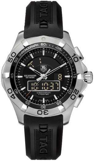 Tag Heuer Aquaracer Battery Operated Quartz Black Mens Watch CAF1010-FT8011 
