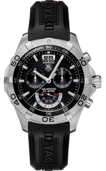 Tag Heuer Aquaracer Battery Operated Quartz Black Mens Watch CAF101A.FT8011 