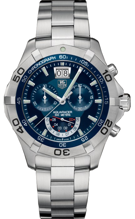 Tag Heuer Aquaracer Battery Operated Quartz Blue Mens Watch CAF101C-BA0821 
