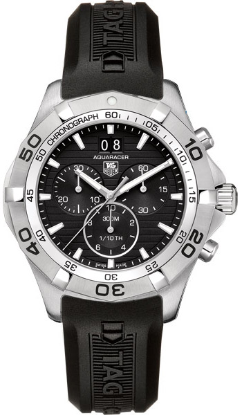 Tag Heuer Aquaracer Battery Operated Quartz Black Mens Watch CAF101E.FT8011 