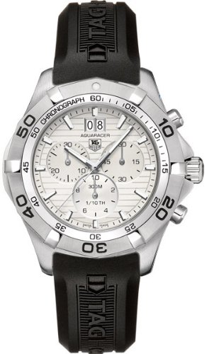 Tag Heuer Aquaracer Battery Operated Quartz Silver Mens Watch CAF101F-FT8011 