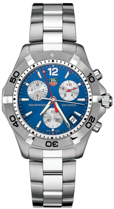 Tag Heuer Aquaracer Battery Operated Quartz Blue Mens Watch CAF1112-BA0803 