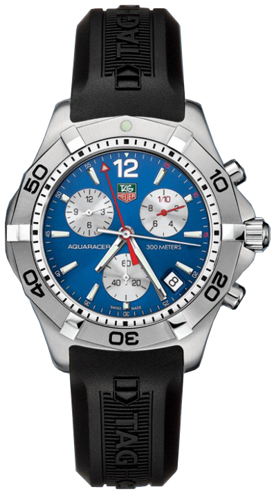 Tag Heuer Aquaracer Battery Operated Quartz Blue Watch CAF1112-FT8010 