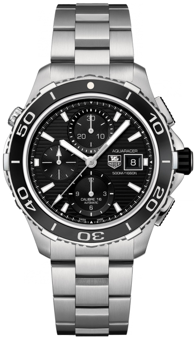 Tag Heuer Aquaracer Self winding Automatic Black Mens Watch CAK2110.BA0833 