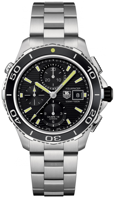 Tag Heuer Aquaracer Self winding Automatic Black Mens Watch CAK2111.BA0833 