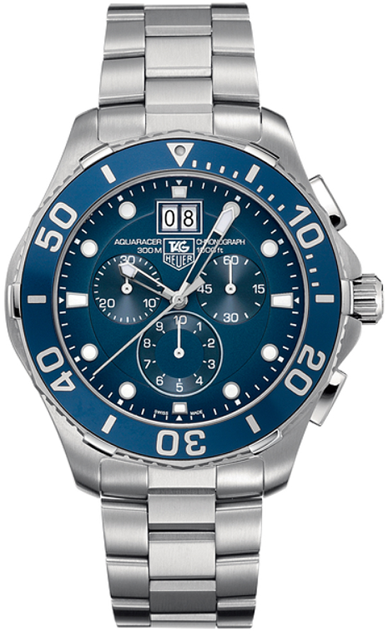 Tag Heuer Aquaracer Battery Operated Quartz Blue Mens Watch CAN1011.BA0821 