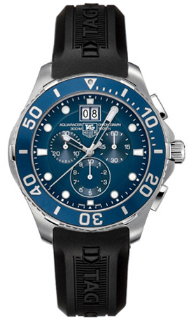 Tag Heuer Aquaracer Battery Operated Quartz Blue Mens Watch CAN1011-FT8011 