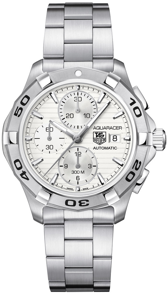 Tag Heuer Aquaracer Self winding Automatic Silver Mens Watch CAP2111.BA0833 