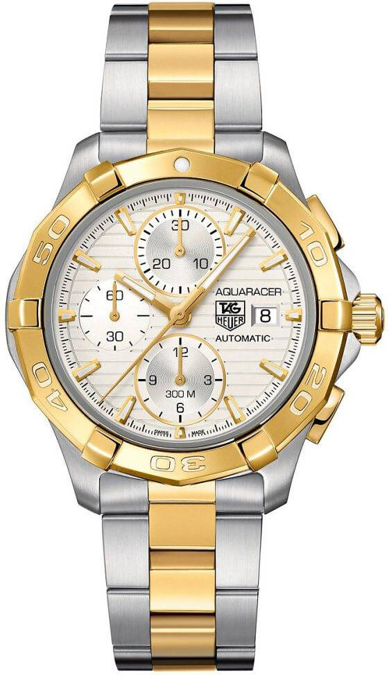 Tag Heuer Aquaracer 
Self winding Automatic Silver Mens Watch CAP2120.BB0834 