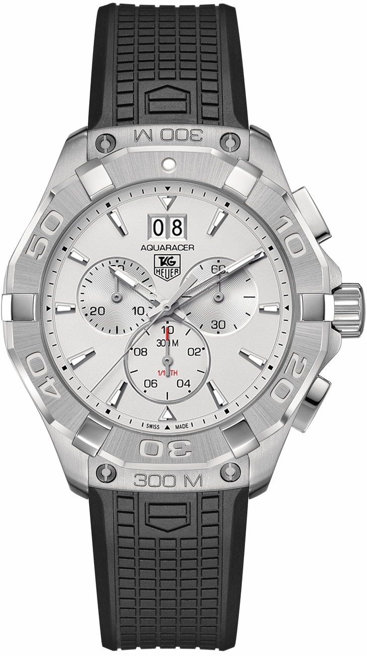Tag Heuer Aquaracer Battery Operated Quartz Silver Mens Watch CAY1111-FT6041 