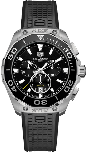 Tag Heuer Aquaracer Battery Operated Quartz Black Mens Watch CAY111A-FT6041 