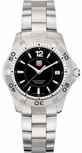 Tag Heuer Aquaracer Battery Operated Quartz Black Mens Watch WAF1110.BA0800 