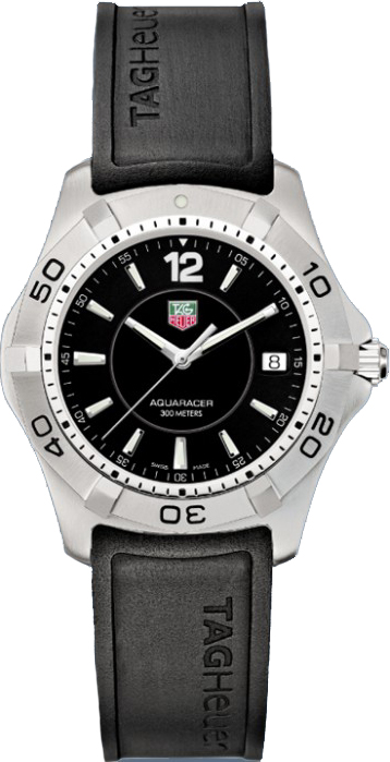 Tag Heuer Aquaracer 
Battery Operated Quartz Black Mens Watch WAF1110-FT8009 