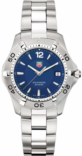 Tag Heuer Aquaracer 
Battery Operated Quartz Blue Watch WAF1113-BA0801 